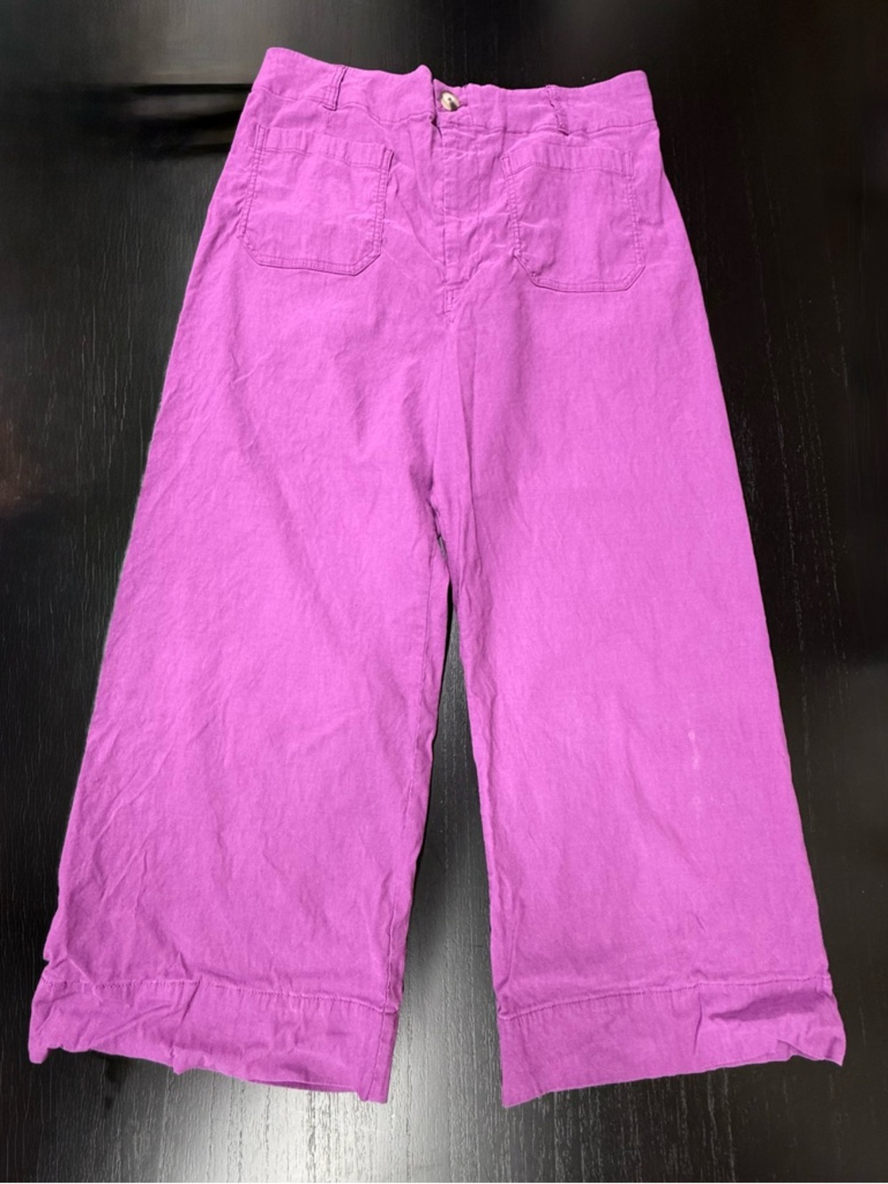 Maeve Purple Collette Crop Pants